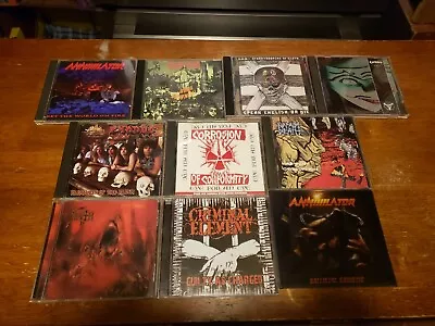 Death Metal/Thrash 10 CD Lot. Very Good Condition. General WearAll Play Fine. • $64