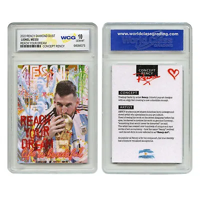 2022 Lionel Messi Argentina Soccer Champion Diamond Dust Rency Card Gem-Mint 10 • $15.95