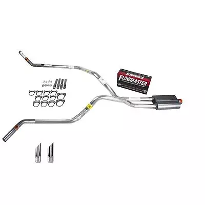 S10 / S15 83-94 Dual Exhaust 2.5 Pipe Flowmaster 40  SW Tip Corner Exit • $330.74