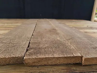 £23 • Buy Unsanded Reclaimed 6  Wide Pine Wooden Flooring Rustic Floor Boards Solid Wood 
