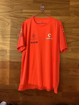 Vodafone McLaren Mercedes F1 Hugo Boss - Rocket Red T-shirt Size XXL • $30