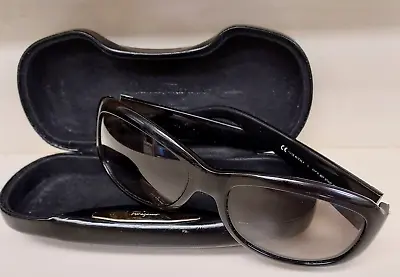Rare Lot:  Vintage Valentino Sunglasses + Salvatore Ferragamo Case Made In Italy • $30