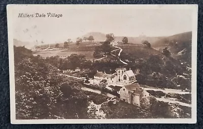 Vintage Postcard 1911 Millers Dale Village Nr Buxton Derbyshire • £1.75