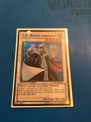 YUGIOH Super Rare T.G. Hyper Librarian REDU-ENSE1 • $6.47