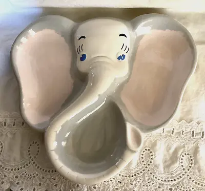 Vintage Child's Plate Elephant With 3 Sections • $4.99