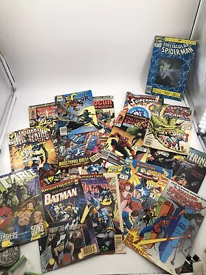 18 Vintage DC Comics: Lot/Bundle Superman Batman Spider-Man *Read Desc* • $24