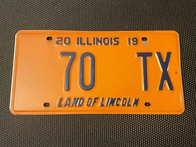 ILLINOIS 70 TX LICENSE PLATE 2019 Taxi Chicago LOW NUMBER 2 DIGIT • $19.99