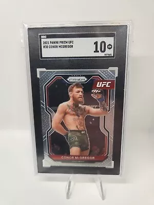 Conor McGregor 2021 Panini Prizm UFC #30 SGC 10 GEM MINT • $2.25