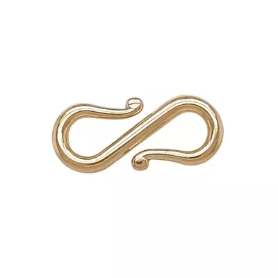 14K Solid Yellow Gold S-Hook Clasp Made In USA • $26.99