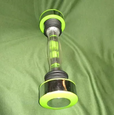 3 Lb. Shake Weight Dumbbell Clear + Lime Green Color W/ Built In Timer & Counter • $14