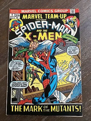 Marvel Team-Up #4 (Marvel 1972) Key - Spider-Man & X-Men VF • $100