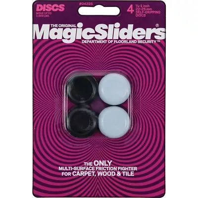 Magic Sliders 7/8 In. Round Grip Tip Furniture Glide(4-Pack) 04225 Magic • $10.18