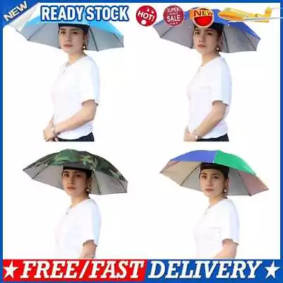 £5.99 • Buy Foldable Head Umbrella Hat Golf Outdoor Sun Shade Headwear Fishing Camping Cap