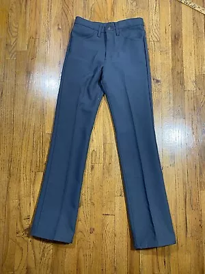 Levi's Grey Polyester Pants Slacks 70s 28 X 32 Flared Disco • $35