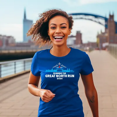 Ladies Running GNR 2024 T Shirt Run Half Marathon Sports Mum Great North Top • £14.99