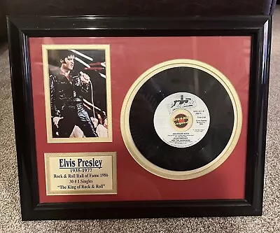 Elvis Presley Jailhouse Rock Collectibles JUKEBOX 45 13” X 16  FRAMED MATTED • $28