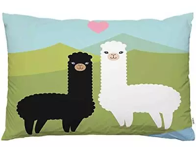 Throw Pillow Cover Alpacas Two Cute Alpacas In Love On The Prairie Decor Lumb... • $18.88