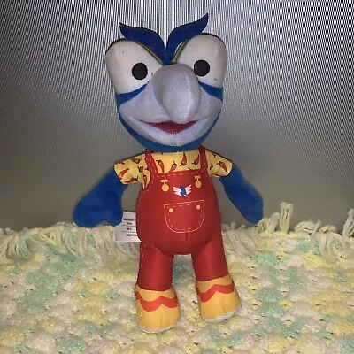 Muppet Babies GONZO 9  Plush  Disney Just Play Red Overalls Peppers Stuffed C • $8.50