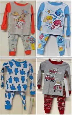 Kids Pajamas Firemen Fire Trucks Cookie Monster Paw Patrol Baby Shark 12M-5T • $5.99