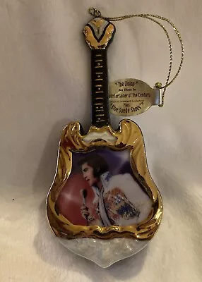 THE VISION ELVIS PRESLEY MUSICAL GUITAR ORNAMENT Entertainer Of The Century #3 • $14.95