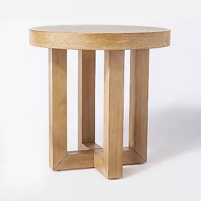 Rose Park Round Knock Down Wood End Table - Threshold Designed With Studio McGee • $49.99