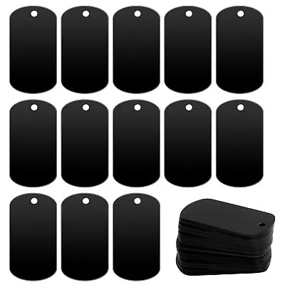 25 Pcs Metal Stamping Blanks Black Metal Tags For Stamping Engraving Blanks A... • $18.64