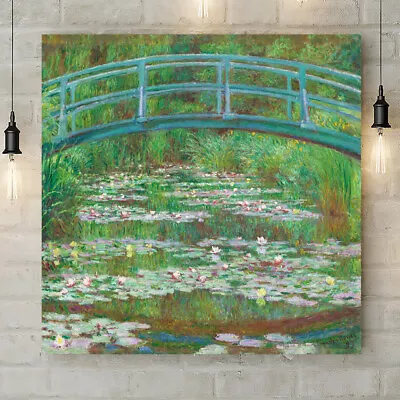 £15.49 • Buy The Japanese Foot Bridge By Monet - Canvas Rolled Wall Art Print - Various Sizes