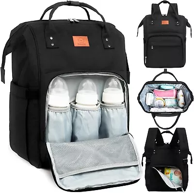 Nappy Changing Bag - Baby Diaper Bag Backpack With Changing Pad Large Nappy... • $155.96