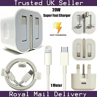 Super Fast 20W PD USB C Charger Adapter & Cable For IPad 10.2  7th 8th 9th Gen • £14.95