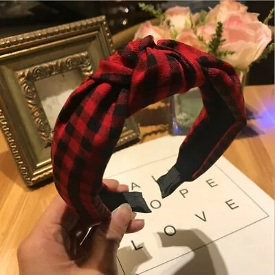 Women's Cute Hair Band Twist Band Top Knot Plain Headband Lady Wear Accessories • £4.99