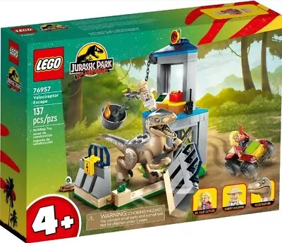 LEGO Jurassic Park ~ Velociraptor Escape (76957) Brand New Factory Sealed.  • $52.95