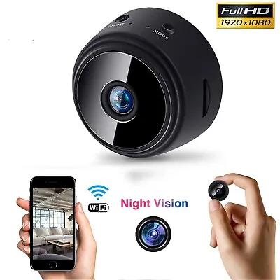 1080P Wifi Mini Wireless Hidden Camera IP Home Security DVR Night Vision Webcam • £7.72