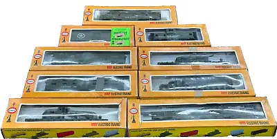 Vintage  Cox U.s. Army Train Set Of 9 Including Non Working F3a-free Ship • $225