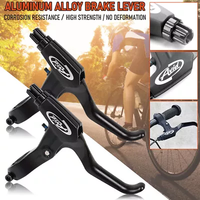 Avid FR-5 BLACK Brake Levers Set V-Brake Disc Mountain Hybrid Bicycle Bike Pair • $12.99