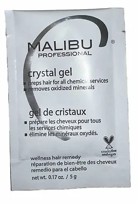 Malibu Crystal Gel Wellness Hair Remedy 0.17 Oz Packet Preps Hair For Service • $5