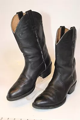 Ariat Sedona Mens 9 D Black Leather Cowboy Western Boots 34601 • $15