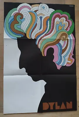 CANADA!!! NM- BOB DYLAN Greatest Hits MILTON GLASER POSTER 1976 LP FOLK SHRINK • $57.13