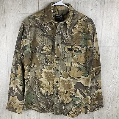 Rattlers Brand Vintage Camouflage Flannel Chamois Button Shirt Men's Small USA • $18