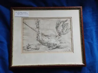 Pencil Still Life With Dead Game - Rabbit And Birds - Hunting Interest • £19.99