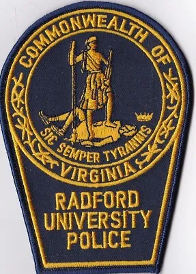 Radford University  Police Patch Virginia VA • $6.99