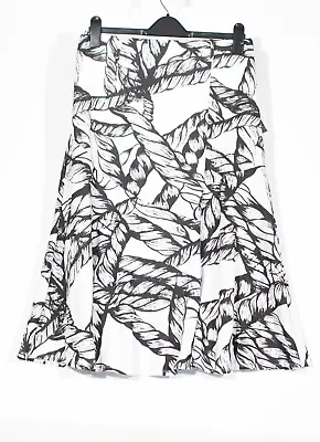 Saloos Skirt 14 Black White Sailor Rope Underskirt NWT A-Line Midi Womens • £12.99