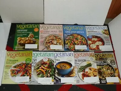 VEGETARIAN TIMES - 9 Magazine Lot - SPRING One Dish Meals SEASONAL Holiday  2012 • $20