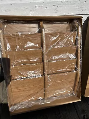 $55 • Buy Wood 8 Pocket Magazine Wall Rack, Medium Oak. NIB.