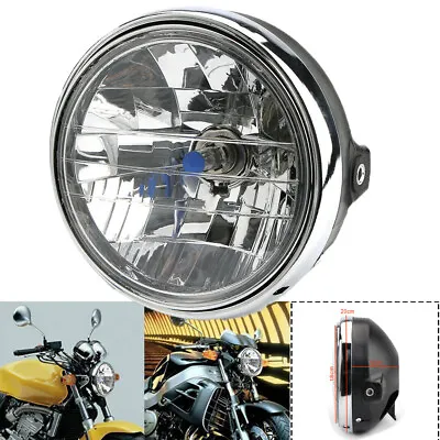 7  Black Headlight&Bucket Complete Motorcycle For Honda Cafe Racer Bobber Custom • $29.99