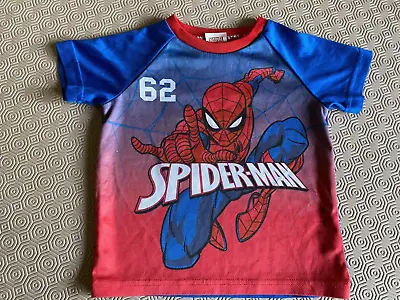 £1.50 • Buy Boys Short Sleeved Spiderman Top From Marvel Age 3-4 Years Great Cond