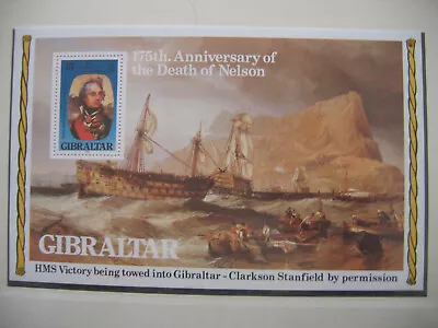 British Overseas Territories: Gibraltar 1980 Block 7 / Lord Horatio Nelson • £1.35