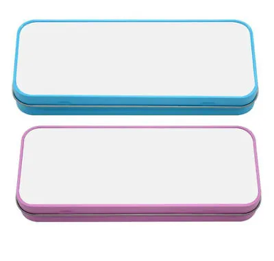 £2.34 • Buy Sublimation Metal Tin Pencil Box Case For Heat Press Transfer Printing