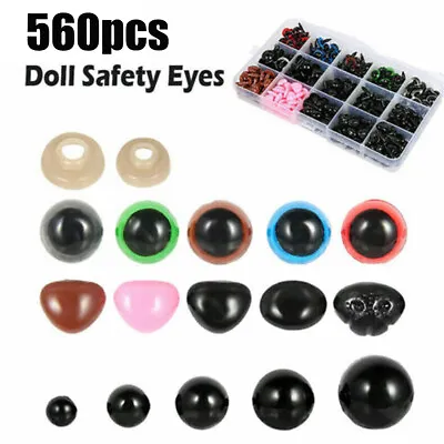 560*Safety Noses Eyes And Washers For Plush Teddy Bear Doll Toys Making Craft U • £8.99