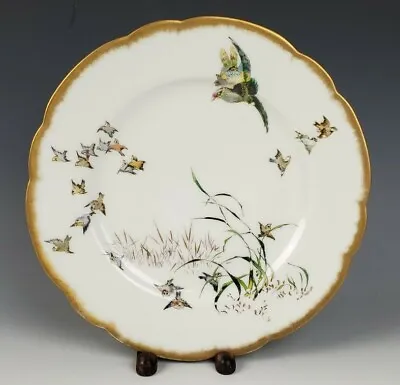 Antique Haviland Felix Bracquemond Parisien Dinner Plate Birds Limoges Porcelain • £336.04