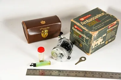 $51 • Buy Vintage Abu Ambassadeur 2500C Antique Fishing Reel In Box Case Wrench Etc RS10